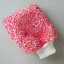 Car Plush Cleaning Decontamination Microfiber Gloves Red