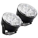2x 9LED DRL Car Fog Lamp Round Driving Running Daytime Light Head Light White FT