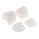 Pair of 6 Large Suits Shoulder Pads for Women Men Coats Jackets White