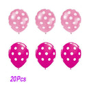 20 ct Helium Quality 12" Pink Polka Dot Balloons Y9L4