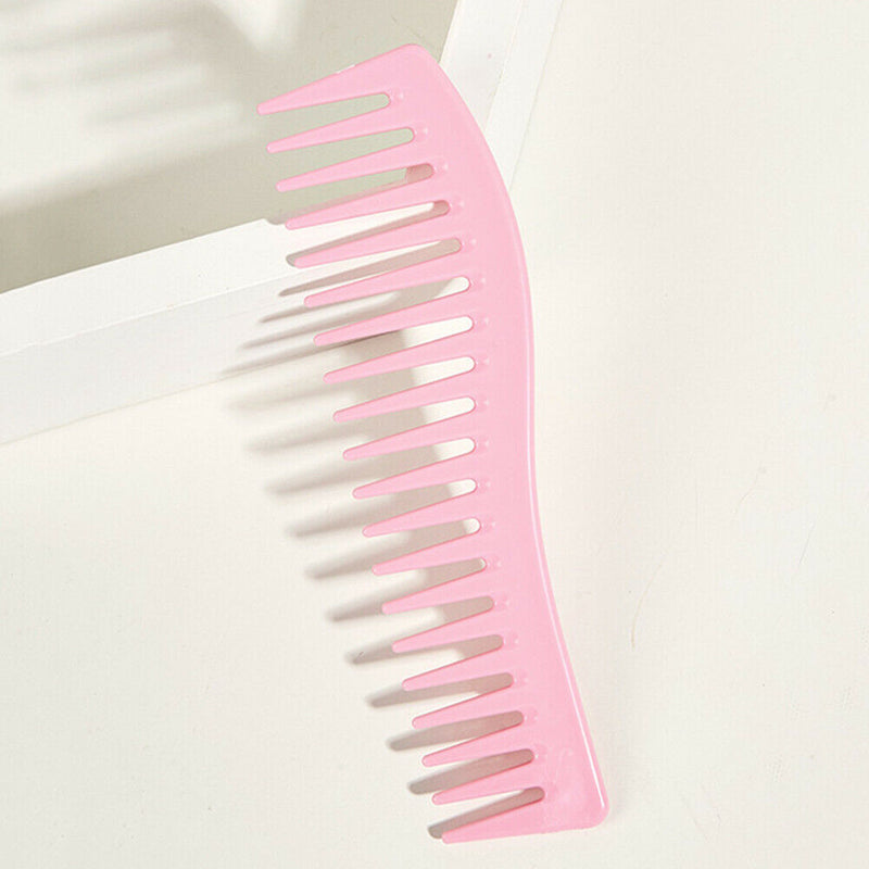 Hairdressing Comb Hair Styling Hand Grip Comb Hair Salon Tools (Pink) A
