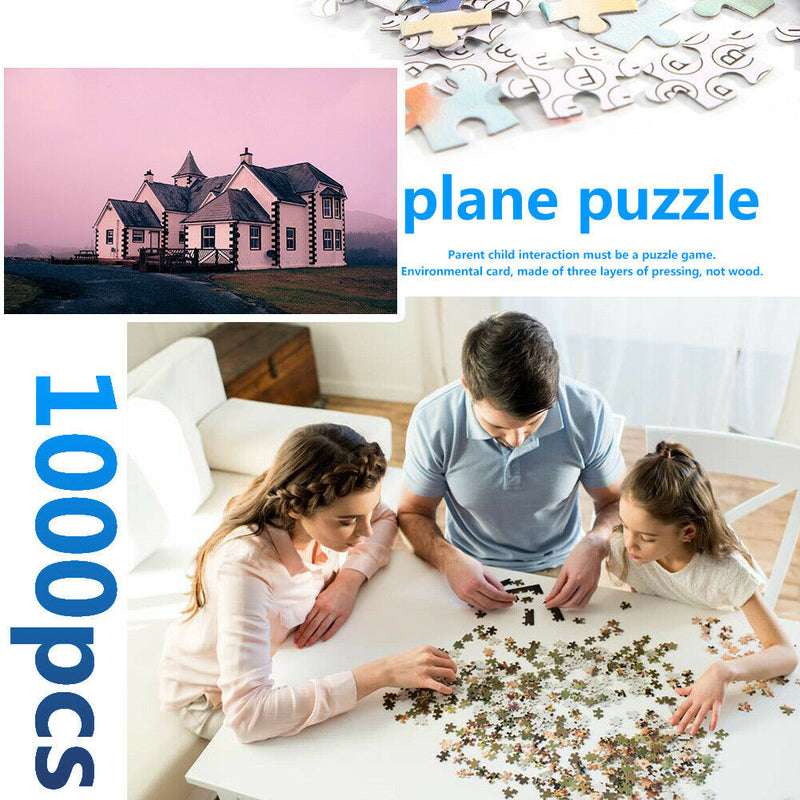 1000 Pieces Suburb House Paper Jigsaw Puzzles Adults Kid Assembling Picture
