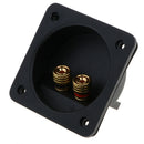 2-Way Speaker Box Terminal Binding Post, Square Spring Cup Connector (80-502)