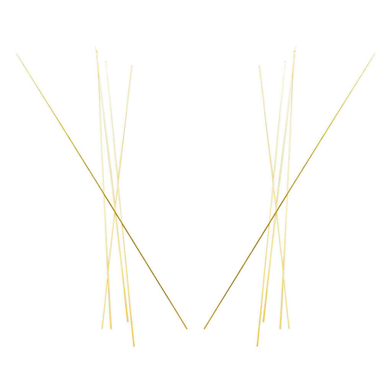 10 Pcs Straight Solid Round Metal Brass Rods Bar Stock Assorted 300mm Long