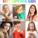 Rainbow Rubber Bands Refill Kit-Assorted Colors Loom Bands(2000+)-24 S-Clips