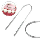 Stainless Steel Tongue Scraper Cleaner Fresh Breath Cleaning Tongue Tool J1G6