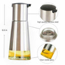 Controllable Oil And Vinegar Dispenser 2 Packs, Kitchen Glass Olive Oil Bot