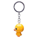 Yellow duck pattern key chain mobile phone backpack hanging ornament
