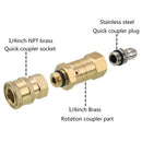 Quick Connecting Pivoting Coupler for Pressure Washer Nozzle,Cleaning Hard