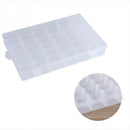 36 Grid Transparent Plastic Storage Box Adjustable Divider Cosmetic Manager