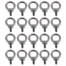 20 Pcs M6 Stainless Steel Lifting Eye Bolt Marine Grade