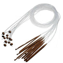 Bamboo Flexible Afghan Tunisian Carpet Crochet Hooks Needles At Random Tran