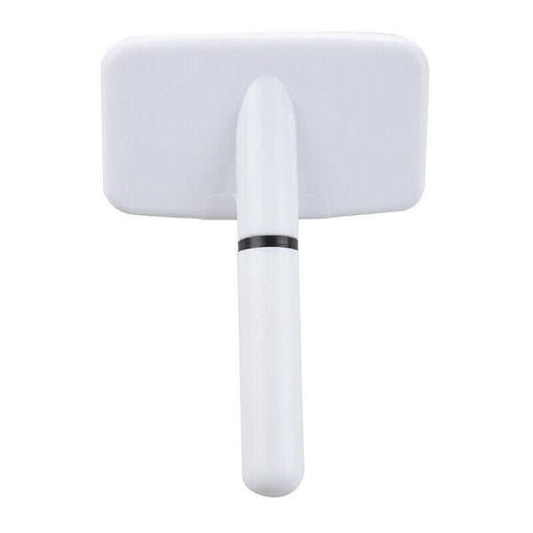 Pet Dog Cat Shedding Grooming Pin Hair Brush Comb White D3A1
