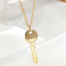 Fashion Women Key Love Long Chain Pendant Choker Necklace Punk Jewelry Gif@