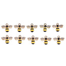 10Pcs/Set Enamel Crystal Honeybee Charms Pendant Jewelry DIY Making Craft Gift