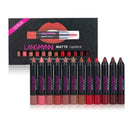 12pcs Lip Kit Matte Lipstick Waterproof Nourishing Velvet Lip Stick Makeup I0N9
