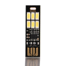 Portable USB Power 6 LEDs Card Lamp Bulb Pocket Mini LED Night Light for Camping