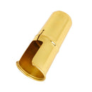 Brass Alto Saxophone Mouthpiece Protective Cap Cover with Ligature Fastener,