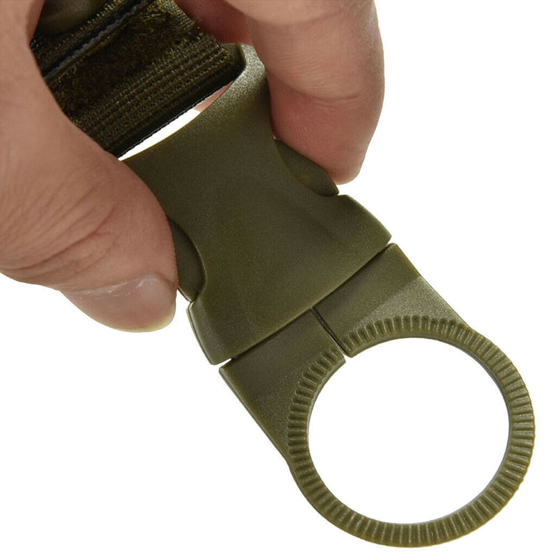 3 Pieces Molle Nylon Webbing Buckle Water Bottle Holder Belt Hook Clip Hanger