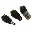 2 Pcs Coax Cat5 to BNC Male + 4 Pcs 5.5x2.1mm Male Female DC Power CCTV Con W2R8