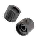4x Iron Guitar Bass Volume Tone Control Knobs Black String Instrument Parts