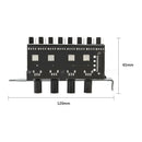 8 Channels PC Case Cooling Fan HUB 4 Knob Radiator Speed Controller (SATA) A