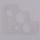 Diy handmade leather tool R ruler round corners full size acrylic template JR