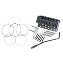 6 String Guitar Tremolo Bridge+Nickel Plated Strings for   ST SQ Guitar