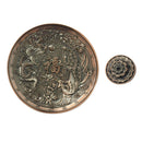 Alloy Chinese Feng Shui GoodLuck Incense Burner Holder Censer Plate