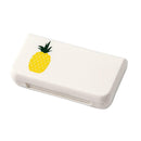 Portable 3 Grid Mini Pill Case Medicine Box Travel Tablet Holder (Pineapple