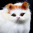 Handicraft kitten simulation animal cat car ornament creative gift home decor Bj