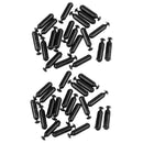 40 Pieces Fishing Lures Black Rattles Insert Tube Shake Attract Accessories