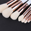 9pcs White Makeup Brushes Foundation Powder Eye Shadow Brush Cosmetic Tool