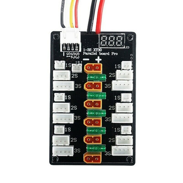 New XT30 PRO 1S-3S Plug Lipo Battery Parallel Charging Board for IMAX B6 Ch D6E2