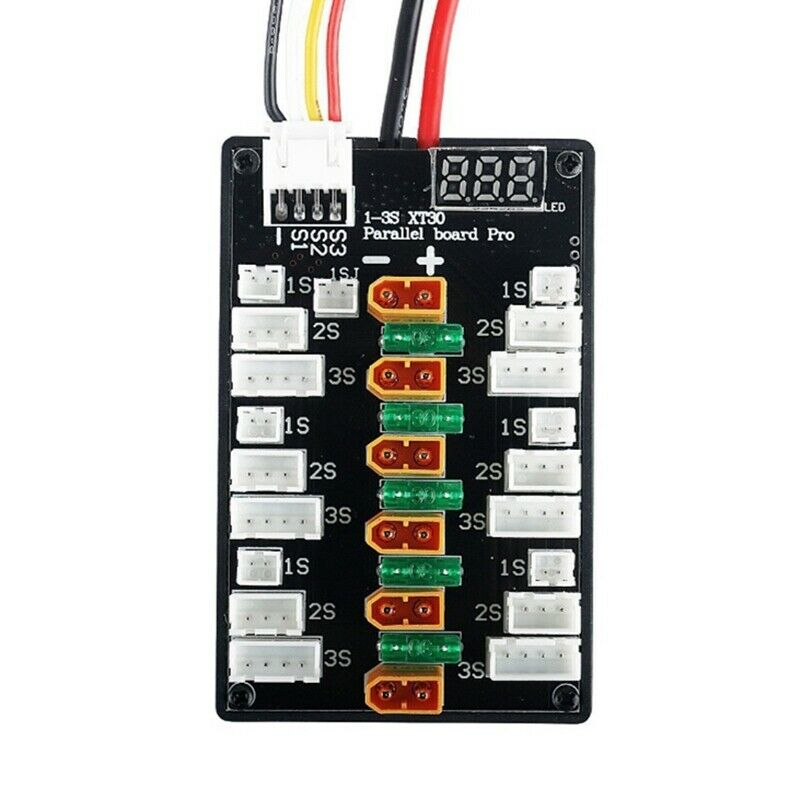 New XT30 PRO 1S-3S Plug Lipo Battery Parallel Charging Board for IMAX B6 Ch D6E2