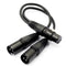 Audio Balance 3-Pin XLR Female To Dual 2 Male Splitter Microphone Cable