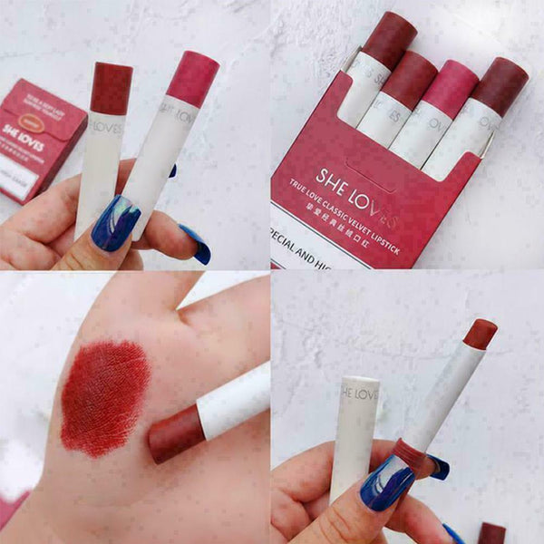 Women Girl Matte Lip Glaze Non-fading Waterproof Female New Studen Lipstick C0H1