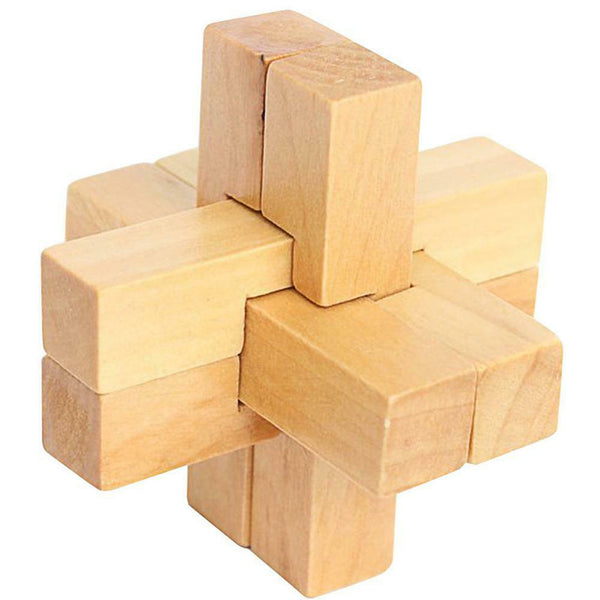 Kongming Luban Lock Kids Wooden Chinese Traditional Puzzle Child Brain Game #gib