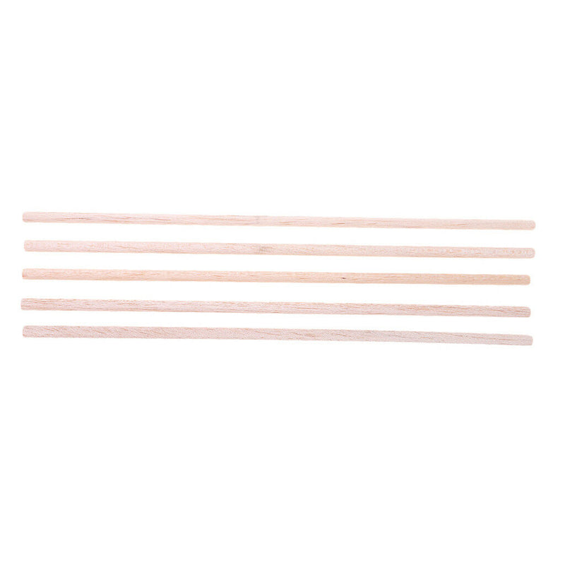 5pcs 6mm*250mm Round Balsa Wood Stick Strip Craft Airplane Boat Models DIY