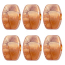 6Pcs Coffee Guitar Tuning Peg Machine Heads Handle Button Natural Texture