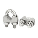 M5 3/16 Inch Stainless Steel Saddle Clamps Cable Wire Rope Clips Fastener 1 I1M4