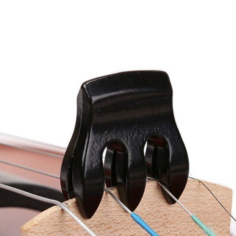 Violin Viola Practice Metal Mute Fiddle Silencer 3 Prong Accessorie