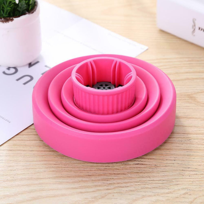 Hairdryer Diffuser Silicone Cover Foldable Hair Dryer Hair Care (Pink) SN9F