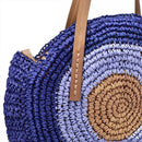 Round Straw Bags Women Summer Rattan Bag Handmade Woven Beach Cross Body Ba
