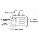 Led Digital Kids Alarm Clock Cute Calendars Temperature Acoustic Control Se G9K8