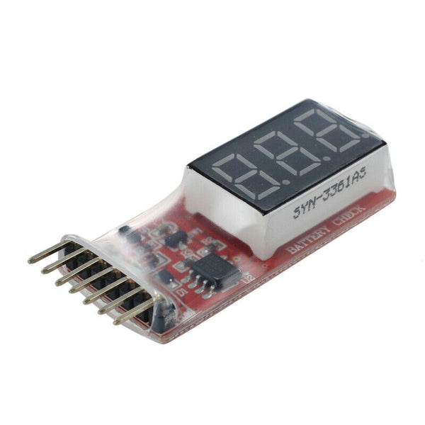 2S-6S 2-6S RC Lipo Battery Low Voltage Alarm Indicator Meter Checker Tester J8V1