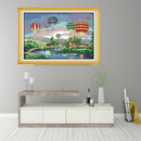 Counted Cross Stitch Kits Hot Air Balloon 14CT Without Pre-printed Fabric