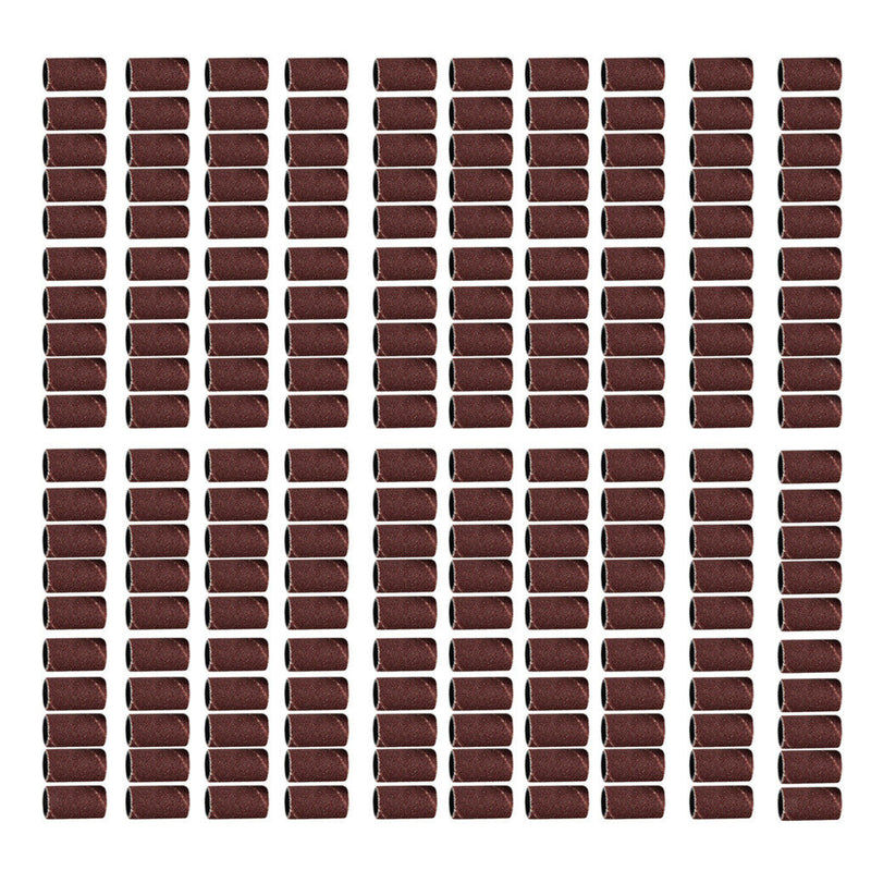 100 Pieces Nail Drill 180 Grit Sanding Bands Machine Replacement Bits Pedicure .