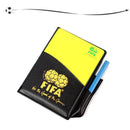 Sport Football Soccer Referee Wallet Notebook with Red Card and Yellow Card HOT
