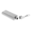 Small 2oz Flask Stainless Steel, Mini Hip Flask Keyring Key Chain, Gift for